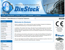 Tablet Screenshot of dinstock.com